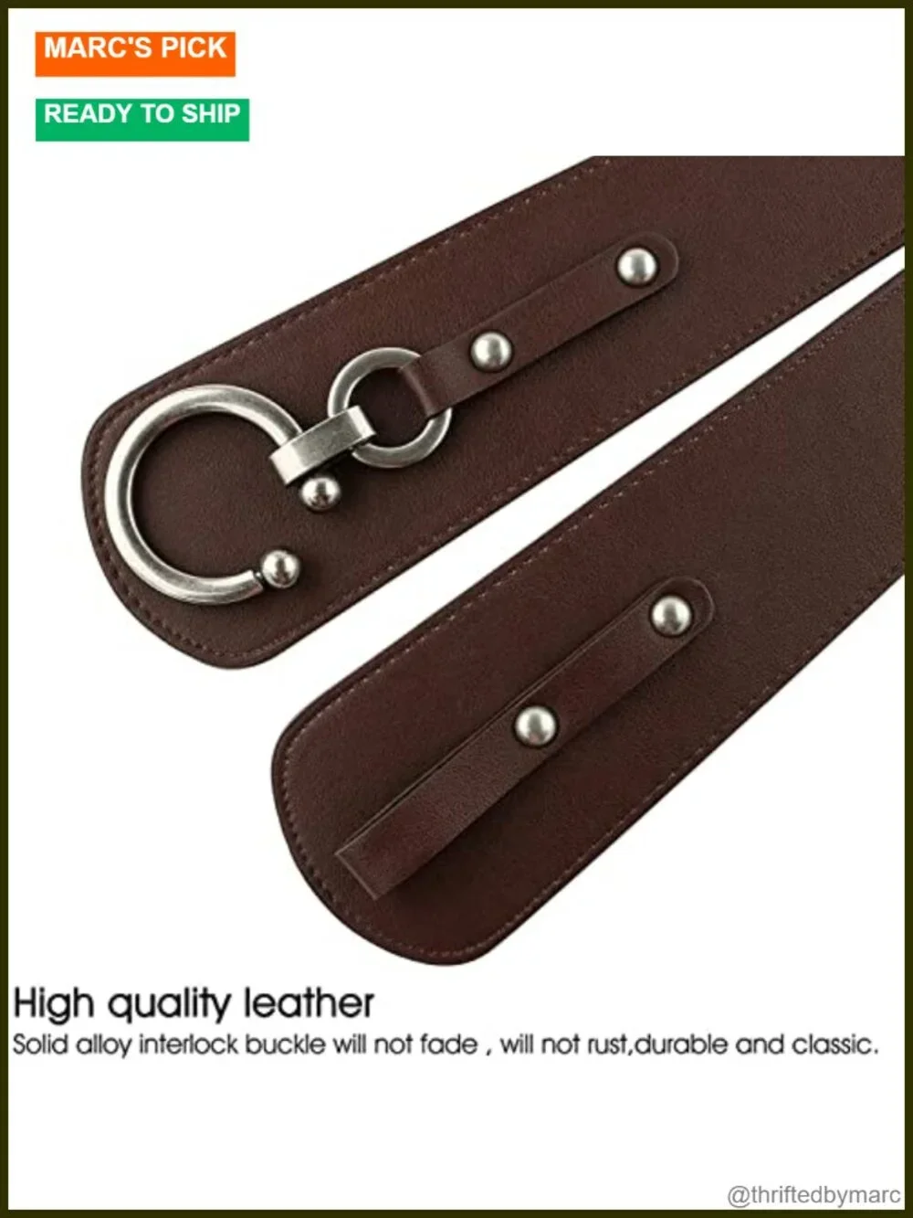 Vintage Elastic Stretchy Wide Waist Belt with Buckle